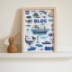 Mini Poster - La Mer - Bleu | Poppik