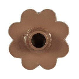 Bougeoir fleur - Terracotta