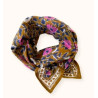 Grand Foulard Latika "Coeur" - Tapenade