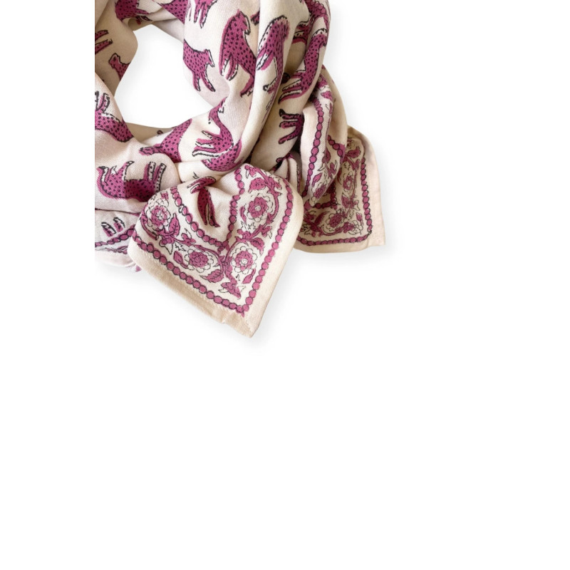 Foulard Bengale Macadamia rose – Apaches C. | Boutique Le Pompon