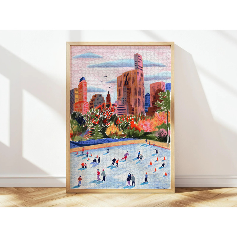 Puzzle 1000 pièces  - Skating in New-York