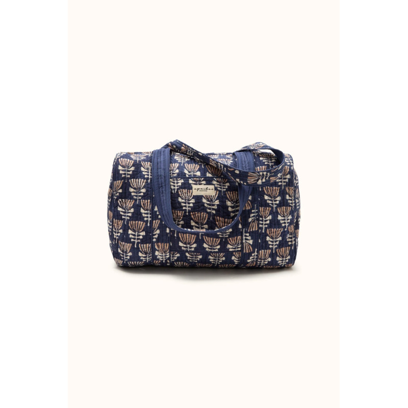 Sac de voyage 48H Buddha en coton édition "tresse" Graphite - Apaches Collections | Boutique Le Pompon