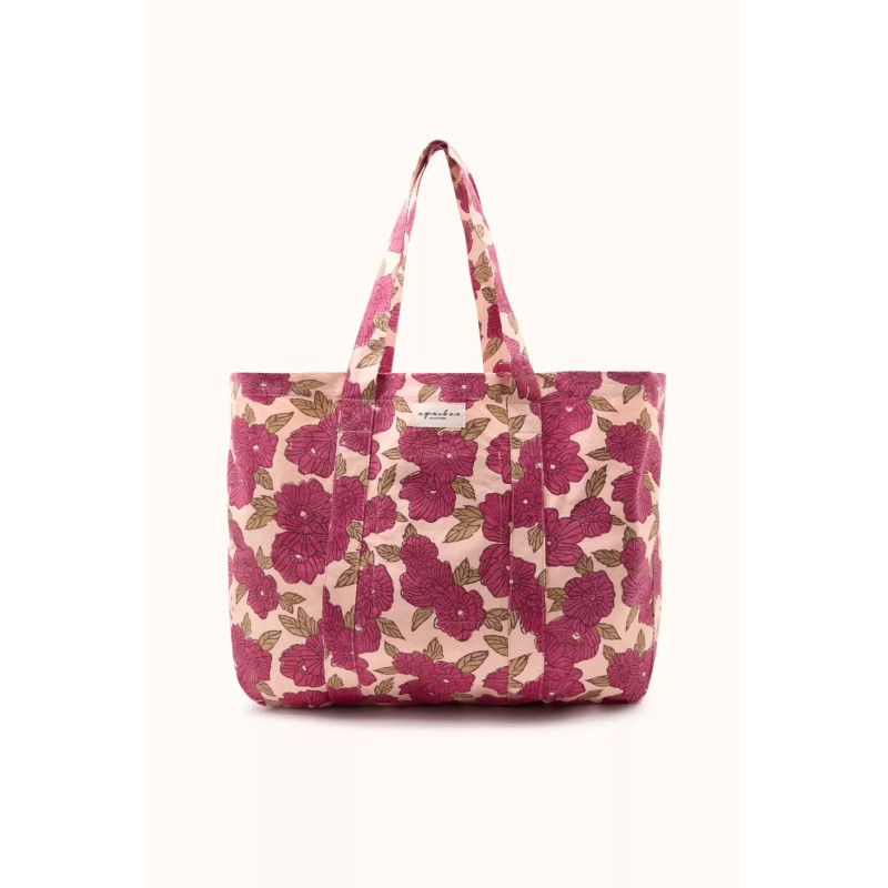 Cabas en coton épais impression Bloom - Apaches Collections | Boutique Le Pompon