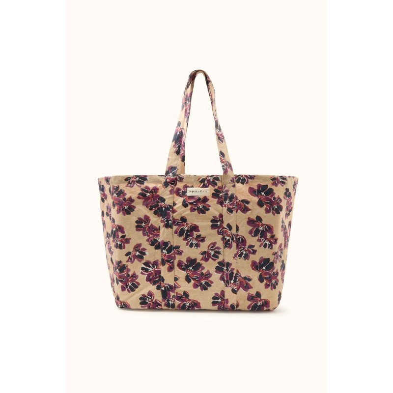 Cabas en coton épais impression Violeta- Apaches Collections | Boutique Le Pompon
