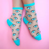 Chaussettes transparentes Oeil bleu - Coucou Suzette - Boutique le Pompon