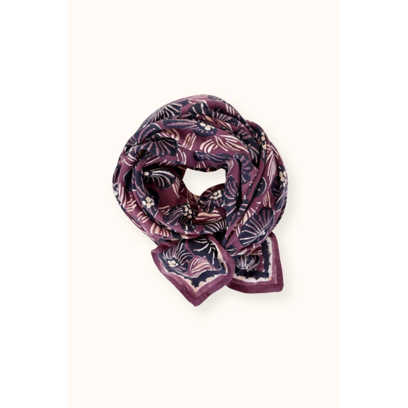 Foulard Latika Amaryllis Cassis  – Apaches C. | Boutique Le Pompon