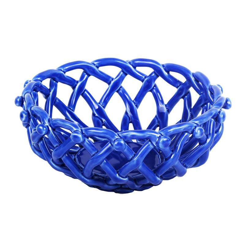 Coupe à fruit tressée en porcelaine - Kitsch Kitchen