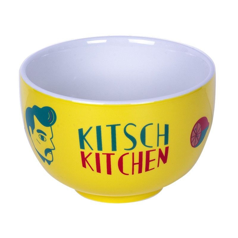 Grand bol jaune porcelaine - Kitsch Kitchen