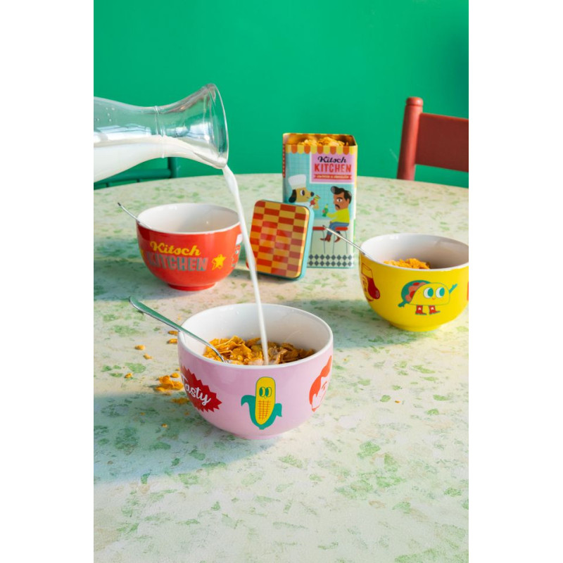 Grand bol jaune porcelaine - Kitsch Kitchen