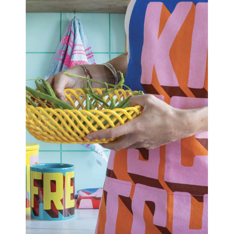 Coupe à fruit tressée en porcelaine - Kitsch Kitchen