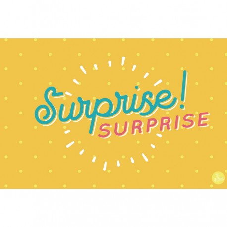 Carte "surprise" - Jaune